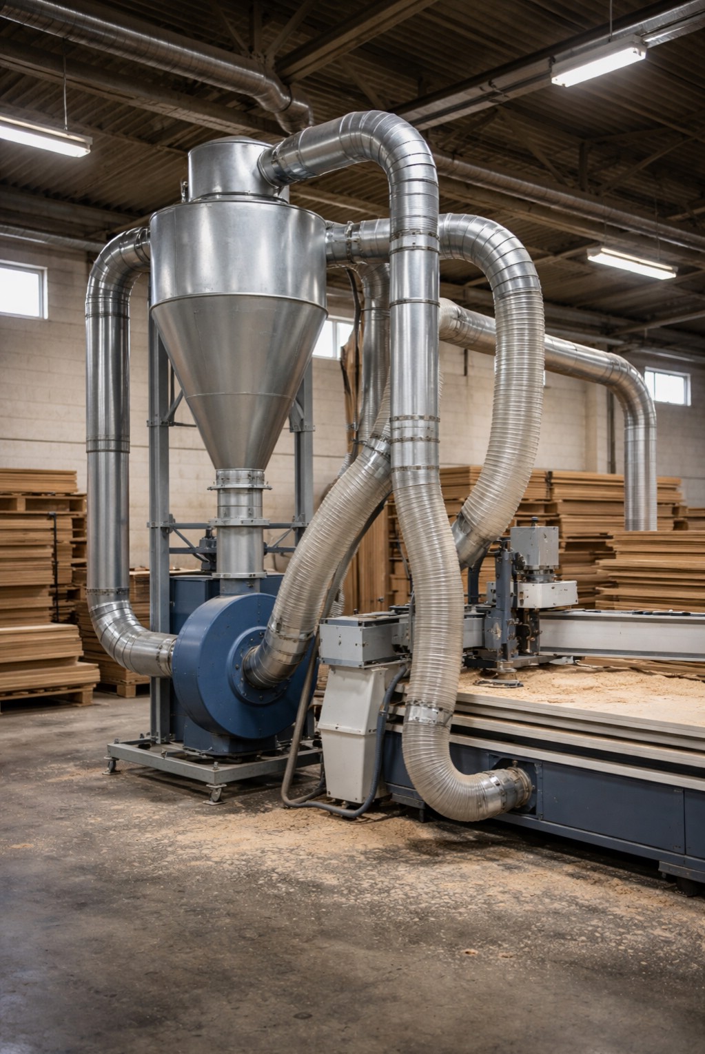 Аспирационная установка предназначена для удаления пыли